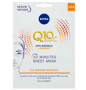 Nivea Q10 Plus C (10 Minutes Sheet Mask) tekstilna maska za obraz