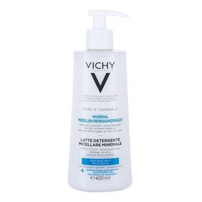 Vichy Pureté Thermale Mineral Milk For Dry Skin čistilno mleko za suho kožo 400 ml za ženske