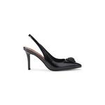 Kurt Geiger London salonarji usnjeni Belgravia High Sling Dr Black Patent črna 3747000309