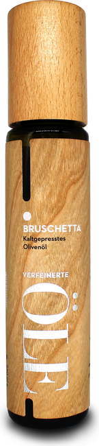 Oljčno olje v leseni embalaži - Bruschetta