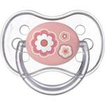 Duda silikonska simetrična 0-6m Novorojenček - roza