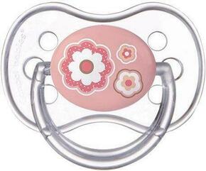 Duda silikonska simetrična 0-6m Novorojenček - roza