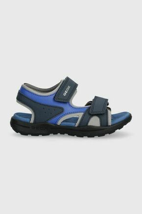 Otroški sandali Geox VANIETT - modra. Otroški sandali iz kolekcije Geox. Model je izdelan iz kombinacije tekstilnega in sintetičnega materiala. Model z mehkim