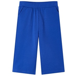 VidaXL Otroške hlače s širokimi hlačnicami kobaltno modre 140