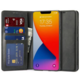 Onasi Wallet denarnica usnjena preklopna torbica Samsung Galaxy Xcover 5 G525 - črna