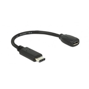 Adapter USB 2.0 Tip-C M - USB 2.0 mikro A-B Ž Delock
