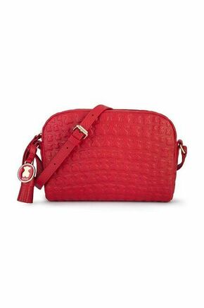 Usnjena torbica Tous rdeča barva - rdeča. Srednje velika torbica iz kolekcije Tous. na zapenjanje