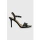 Usnjeni sandali Lauren Ralph Lauren Gwen črna 802940588001.001