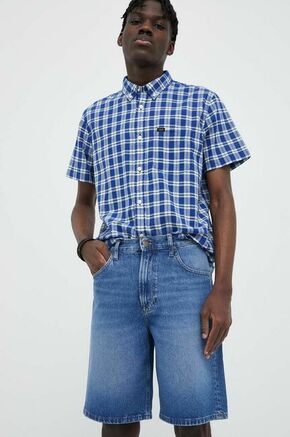 Jeans kratke hlače Lee Asher moške - modra. Kratke hlače iz kolekcije Lee. Model izdelan iz jeansa. Model iz čvrstega jeansa