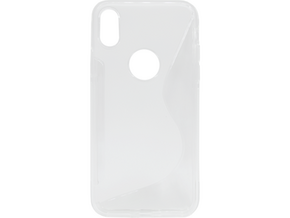 Chameleon Apple iPhone X / XS - Gumiran ovitek (TPU) - belo-prosojen SLine