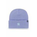 Kapa 47brand Mlb New York Yankees vijolična barva - vijolična. Kapa iz kolekcije 47brand. Model izdelan iz pletenine z nalepko.