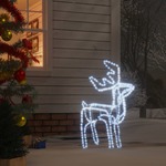 vidaXL Zložljiva figura severni jelen s 192 hladno belimi LED lučkami