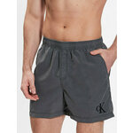 Calvin Klein Swimwear Kopalne hlače Medium Drawsting KM0KM00806 Siva Regular Fit