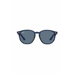 Otroška sončna očala Ray-Ban Junior mornarsko modra barva, 0RJ9070S - mornarsko modra. Otroška sončna očala iz kolekcije Ray-Ban. Model s toniranimi stekli in okvirji iz plastike. Ima filter UV 400.