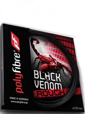 Polyfibre tenis struna Black Venom Rough - set