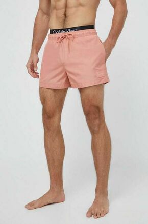 Kopalne kratke hlače Calvin Klein roza barva - roza. Kopalne kratke hlače iz kolekcije Calvin Klein