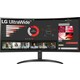 LG UltraWide 34WR50QC-B monitor, IPS/VA, 34", 21:9, 3440x1440, 100Hz, HDMI, Display port, USB