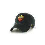 Kapa s šiltom 47 brand AS Roma črna barva, ITFL-NLRGW01GWS-BKA - črna. Kapa s šiltom vrste baseball iz kolekcije 47 brand. Model izdelan iz pletenine z nalepko.