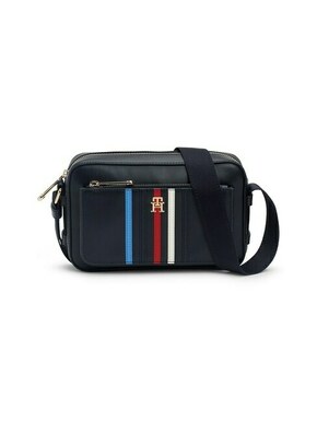 Ročna torba Tommy Hilfiger Iconic Tommy Camera Bag Corp AW0AW16106 Space Blue DW6