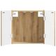 VIDAXL Omara za tarče ARNHEM Artisan hrast 52,5 x 10,5 x 53,5 cm