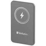 VERBATIM Powerbank Charge 'n' Go, magnetna, 5000 mAh, USB-C, siva