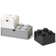 LEGO namizne škatle s predalom Multi-Pack 3 kosi - črna, bela, siva