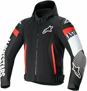 Alpinestars Zaca Air Jacket Black/White/Red Fluo 2XL Tekstilna jakna