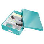 Turkizno modra škatla z organizatorjem Leitz Click&amp;Store, dolžina 37 cm