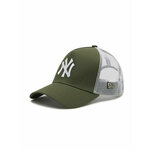 Kapa New Era zelena barva - zelena. Kapa s šiltom vrste baseball iz kolekcije New Era. Model izdelan iz tkanine z nalepko.