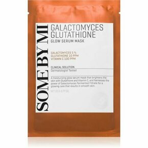 Some By Mi Galactomyces Glutathione Glow Serum Mask revitalizacijska tekstilna maska za občutljivo in suho kožo 22 g