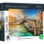 Uganka Trefl Prime 1000 UFT - Romantičen sončni zahod: most Rialto v Benetkah, Italija