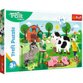 Trefl Puzzle 24 Maxi - Družina Treflík / Studio Trefl Rodzina Treflików