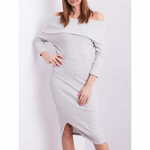 Factoryprice Ženska obleka brez ramen ANALIA svetlo siva PL-SK-4212.00_301293 S