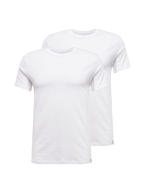 Levi's t-shirt (2 pack) - bež. T-shirt iz kolekcije Levi's. Model izdelan iz enobarvne pletenine.