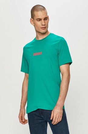 Converse t-shirt - zelena. T-shirt iz kolekcije Converse. Model izdelan iz enobarvne pletenine.