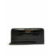 Denarnica Guess ženski, črna barva - črna. Velika denarnica iz kolekcije Guess. Model izdelan iz ekološkega usnja.
