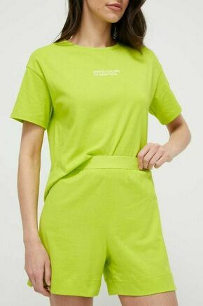Bombažne kratke hlače United Colors of Benetton zelena barva - zelena. Kratke hlače iz kolekcije United Colors of Benetton