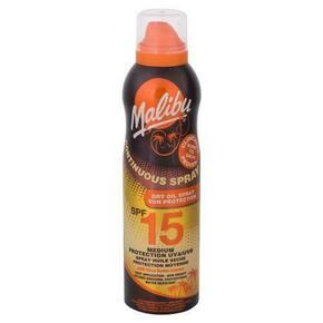Malibu Continuous Spray Dry Oil SPF15 vodoodporen sprej za sončenje 175 ml