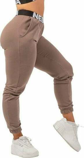 Nebbia Iconic Mid-Waist Sweatpants Brown XS Fitnes hlače