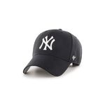 47brand kapa New York Yankees - črna. Kapa s šiltom vrste baseball iz kolekcije 47brand. Model izdelan iz enobarvnega materiala.