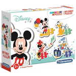Clementoni Moja prva sestavljanka Mickey Mouse, 3, 6, 9, 12 delov