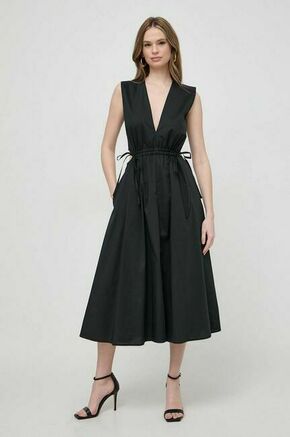 Obleka Liviana Conti črna barva - črna. Lahkotna obleka iz kolekcije Liviana Conti. Model izdelan iz enobarvne tkanine. Model iz zračne tkanine z visoko vsebnostjo bombaža.