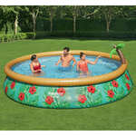 Bestway Fast Set Napihljiv bazen rajske palme 457x84 cm