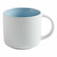 Bel porcelanast lonček z modro notranjostjo Maxwell &amp; Williams Tint, 450 ml