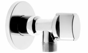 Krogelni ventil z rozeto Z280 in kovinskim ročajem G1/2xG3/8 M­M