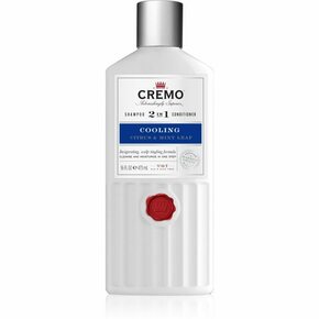 Cremo Citrus &amp; Mint Leaf 2in1 Cooling Shampoo spodbujajoči in osvežilni šampon 2 v 1 za moške 473 ml