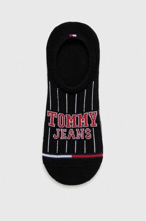 Nogavice Tommy Jeans črna barva - črna. Kratke nogavice iz kolekcije Tommy Jeans. Model izdelan iz elastičnega