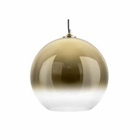 Steklena viseča svetilka v zlati barvi Leitmotiv Bubble