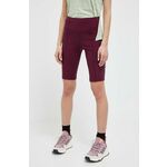 Športne kratke hlače 4F ženski, vijolična barva - vijolična. Športne kratke hlače iz kolekcije 4F. Model izdelan iz materiala, ki odvaja vlago.