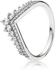 Pandora Eleganten srebrni prstan s svetlečimi kamni 197736CZ (Obseg 52 mm) srebro 925/1000